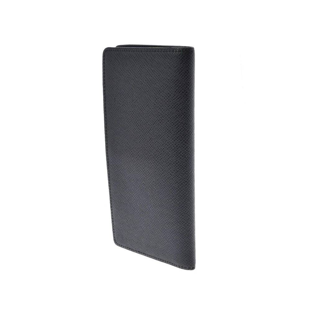 Louis Vuitton Alexandre Leather Wallet Portefeuille Taiga Long Ardoise Black
